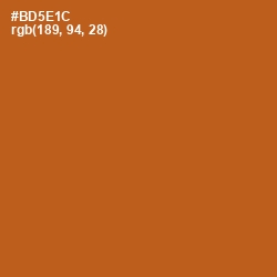 #BD5E1C - Fiery Orange Color Image