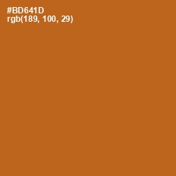 #BD641D - Bourbon Color Image