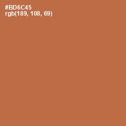 #BD6C45 - Santa Fe Color Image