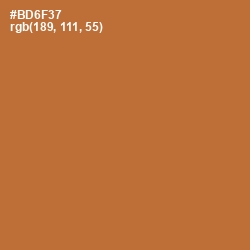 #BD6F37 - Copper Color Image