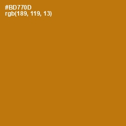 #BD770D - Pirate Gold Color Image