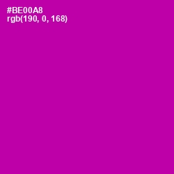 #BE00A8 - Violet Eggplant Color Image