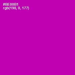 #BE00B1 - Violet Eggplant Color Image