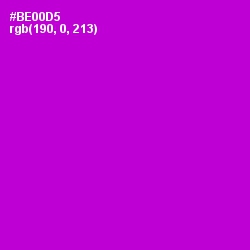 #BE00D5 - Electric Violet Color Image