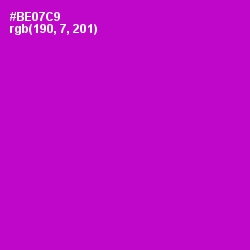 #BE07C9 - Electric Violet Color Image