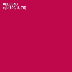 #BE084B - Jazzberry Jam Color Image