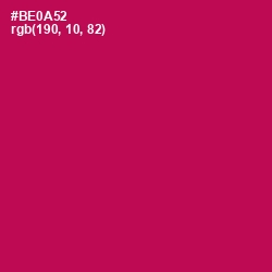 #BE0A52 - Jazzberry Jam Color Image