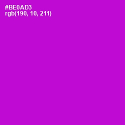 #BE0AD3 - Electric Violet Color Image
