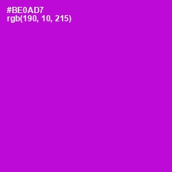 #BE0AD7 - Electric Violet Color Image