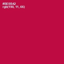 #BE0B42 - Jazzberry Jam Color Image