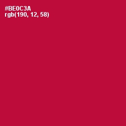 #BE0C3A - Shiraz Color Image