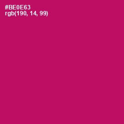 #BE0E63 - Lipstick Color Image