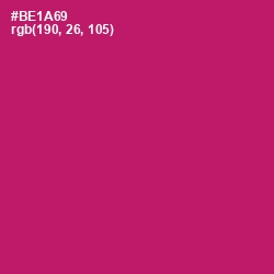#BE1A69 - Lipstick Color Image