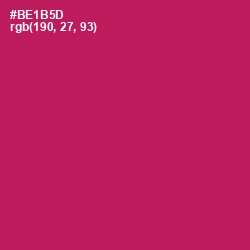 #BE1B5D - Jazzberry Jam Color Image