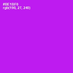 #BE1BF0 - Electric Violet Color Image