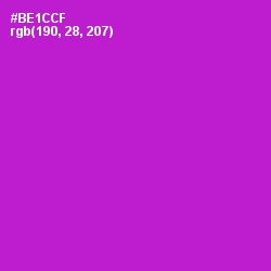 #BE1CCF - Electric Violet Color Image