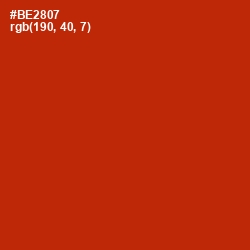 #BE2807 - Tabasco Color Image