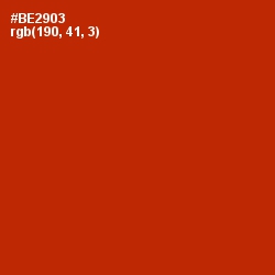 #BE2903 - Tabasco Color Image