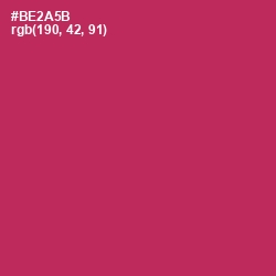 #BE2A5B - Night Shadz Color Image