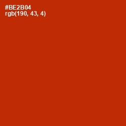 #BE2B04 - Tabasco Color Image