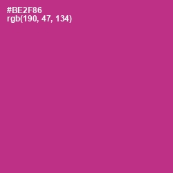 #BE2F86 - Medium Red Violet Color Image