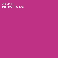 #BE3184 - Medium Red Violet Color Image