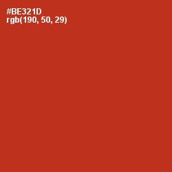#BE321D - Tabasco Color Image