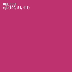 #BE336F - Hibiscus Color Image