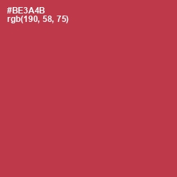 #BE3A4B - Night Shadz Color Image