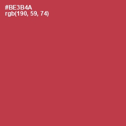 #BE3B4A - Night Shadz Color Image