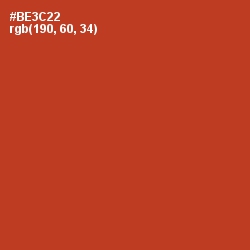 #BE3C22 - Tall Poppy Color Image