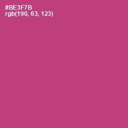 #BE3F7B - Hibiscus Color Image
