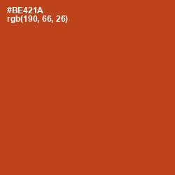 #BE421A - Rust Color Image