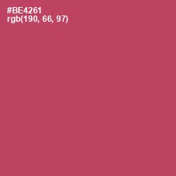 #BE4261 - Blush Color Image
