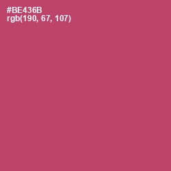 #BE436B - Blush Color Image