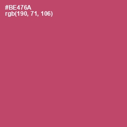 #BE476A - Blush Color Image