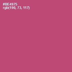 #BE4975 - Blush Color Image