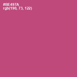 #BE497A - Blush Color Image