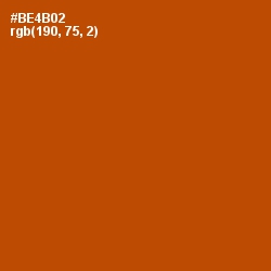 #BE4B02 - Rock Spray Color Image