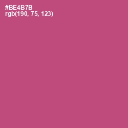 #BE4B7B - Blush Color Image