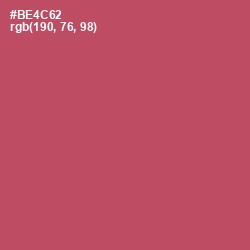 #BE4C62 - Blush Color Image
