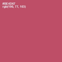 #BE4D67 - Blush Color Image