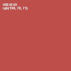 #BE4E49 - Chestnut Color Image
