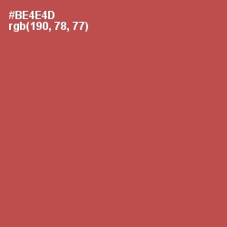 #BE4E4D - Chestnut Color Image