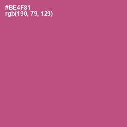 #BE4F81 - Tapestry Color Image