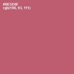 #BE5D6F - Cadillac Color Image