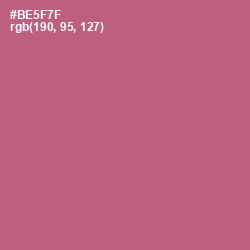 #BE5F7F - Cadillac Color Image