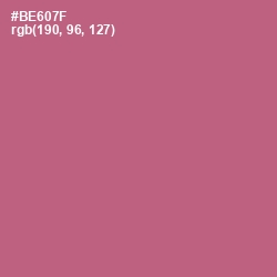 #BE607F - Coral Tree Color Image