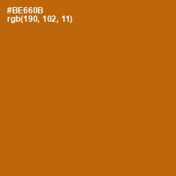 #BE660B - Pumpkin Skin Color Image