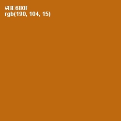 #BE680F - Pumpkin Skin Color Image